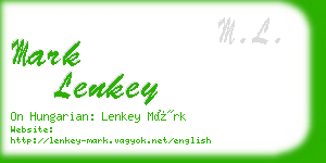 mark lenkey business card